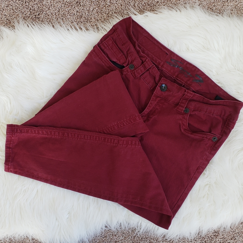 Seven7 Maroon Jeans